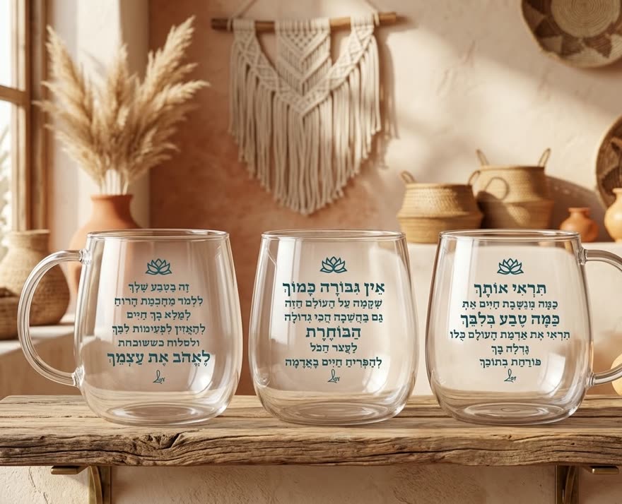 מארז 3 כוסות השראה